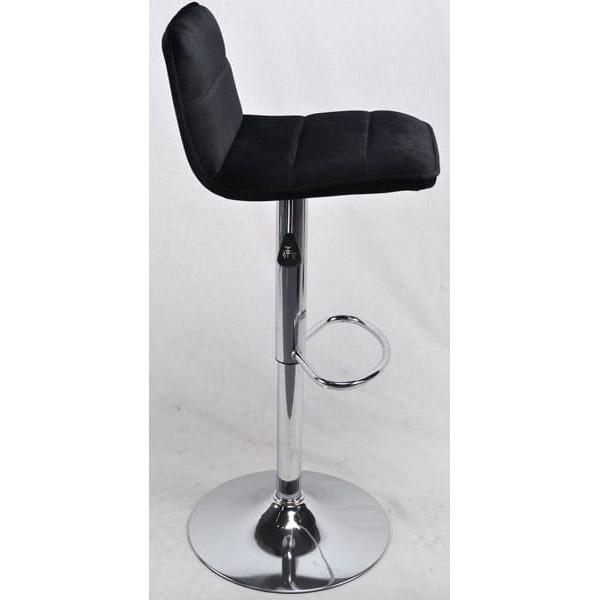 Барный стул Onder Mebli REAL BAR CH-BASE Черный B-1011 Бархат-3