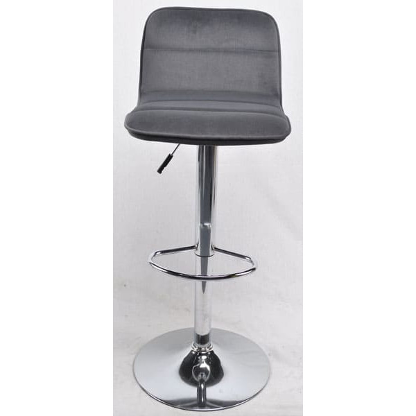 Барный стул Onder Mebli REAL BAR CH-BASE Серый B-1004 Бархат-3