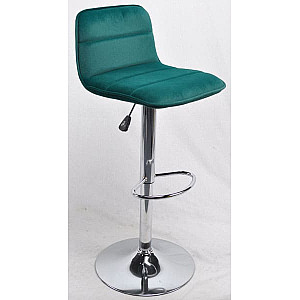 Барний стілець Onder Mebli REAL BAR CH-BASE Зелений B-1003 Оксамит