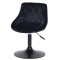 Стілець Onder Mebli FORO+BUTTON BK-BASE Чорний B-1011 Оксамит-1-thumb