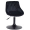 Стілець Onder Mebli FORO+BUTTON BK-BASE Чорний B-1011 Оксамит-0-thumb