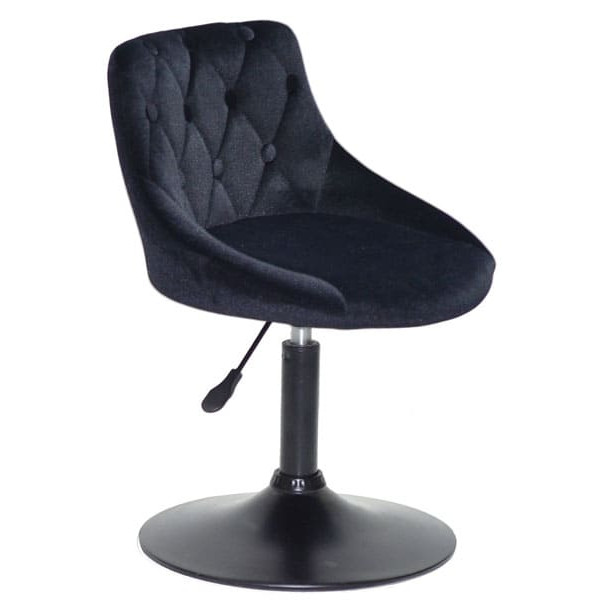 Стілець Onder Mebli FORO+BUTTON BK-BASE Чорний B-1011 Оксамит-3