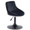 Стілець Onder Mebli FORO+BUTTON BK-BASE Чорний B-1011 Оксамит-3-thumb