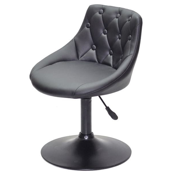 Стул Onder Mebli FORO+BUTTON BK-BASE Черный Экокожа-3