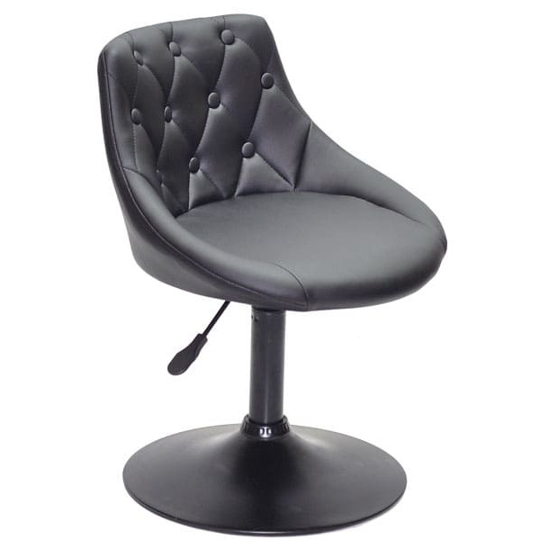 Стул Onder Mebli FORO+BUTTON BK-BASE Черный Экокожа-2