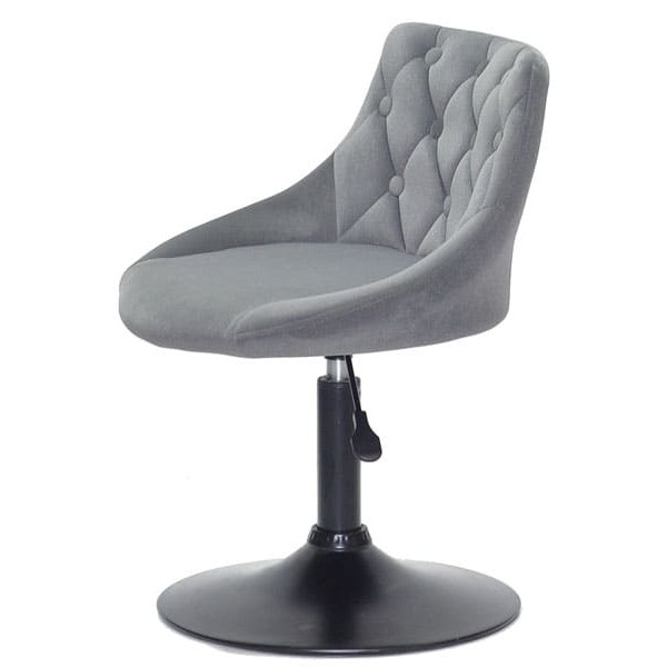 Стілець Onder Mebli FORO+BUTTON BK-BASE Сірий B-1004 Оксамит-3