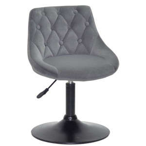 Стул Onder Mebli FORO+BUTTON BK-BASE Серый B-1004 Бархат