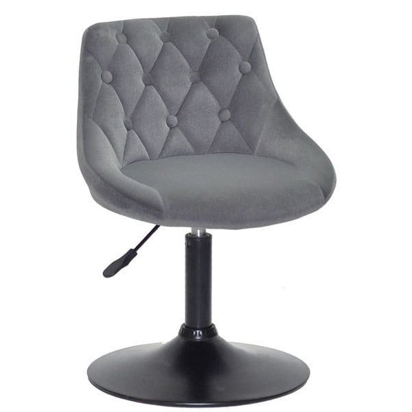 Стілець Onder Mebli FORO+BUTTON BK-BASE Сірий B-1004 Оксамит-0