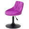 Стілець Onder Mebli FORO+BUTTON BK-BASE Бузок B-1022 Оксамит-1-thumb
