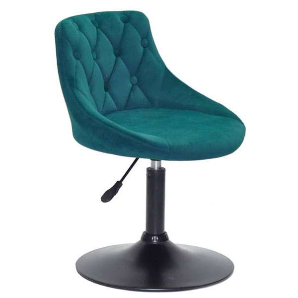 Стілець Onder Mebli FORO+BUTTON BK-BASE Зелений B-1003 Оксамит-2