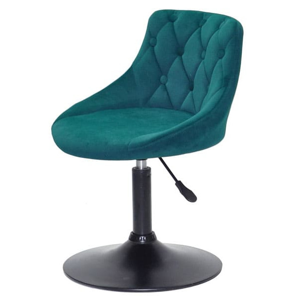 Стілець Onder Mebli FORO+BUTTON BK-BASE Зелений B-1003 Оксамит-3