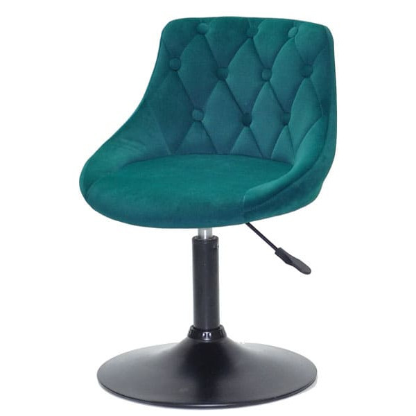 Стілець Onder Mebli FORO+BUTTON BK-BASE Зелений B-1003 Оксамит-1