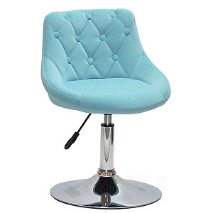 Стул Onder Mebli FORO+BUTTON CH-BASE Голубой B-1019 Бархат