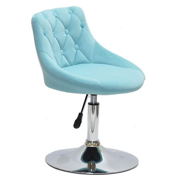 Стул Onder Mebli FORO+BUTTON CH-BASE Голубой B-1019 Бархат-3