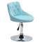 Стілець Onder Mebli FORO+BUTTON CH-BASE Блакитний B-1019 Оксамит-3-thumb