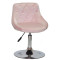 Стілець Onder Mebli FORO+BUTTON CH-BASE Рожевий B-1021 Оксамит-0-thumb