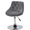Стул Onder Mebli FORO+BUTTON CH-BASE Серый B-1004 Бархат-1-thumb