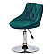 Стілець Onder Mebli FORO+BUTTON CH-BASE Зелений B-1003 Оксамит-2-thumb