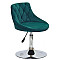 Стілець Onder Mebli FORO+BUTTON CH-BASE Зелений B-1003 Оксамит-3-thumb