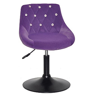 Стілець Onder Mebli FORO+SV BK-BASE Пурпур B-1013 Оксамит