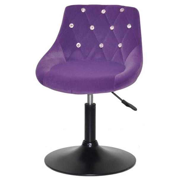 Стілець Onder Mebli FORO+SV BK-BASE Пурпур B-1013 Оксамит-1
