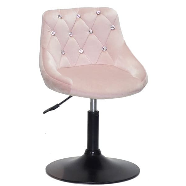 Стул Onder Mebli FORO+SV BK-BASE Розовый B-1021 Бархат-0