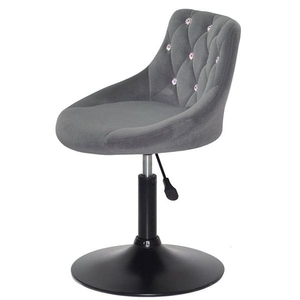 Стілець Onder Mebli FORO+SV BK-BASE Сірий B-1004 Оксамит-2