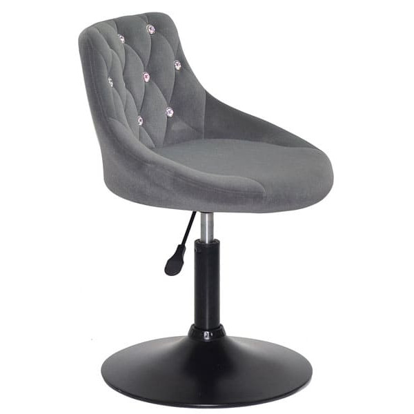 Стілець Onder Mebli FORO+SV BK-BASE Сірий B-1004 Оксамит-3