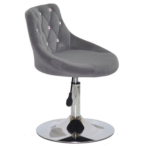 Стілець Onder Mebli FORO+SV CH-BASE Сірий B-1004 Оксамит-2