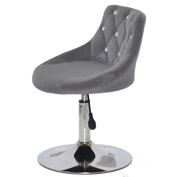 Стілець Onder Mebli FORO+SV CH-BASE Сірий B-1004 Оксамит-3