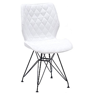 Стул Onder Mebli Nolan BK-ML Белый SH-4 Шенилл