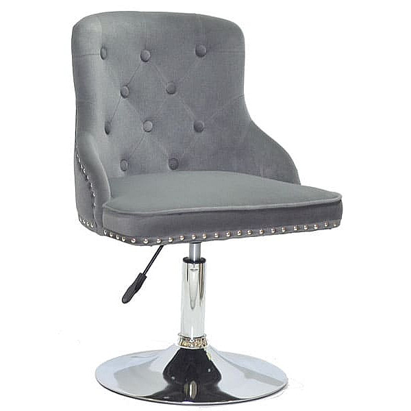 Стілець Onder Mebli OLIMP CH-BASE Сірий B-1004 Оксамит-0