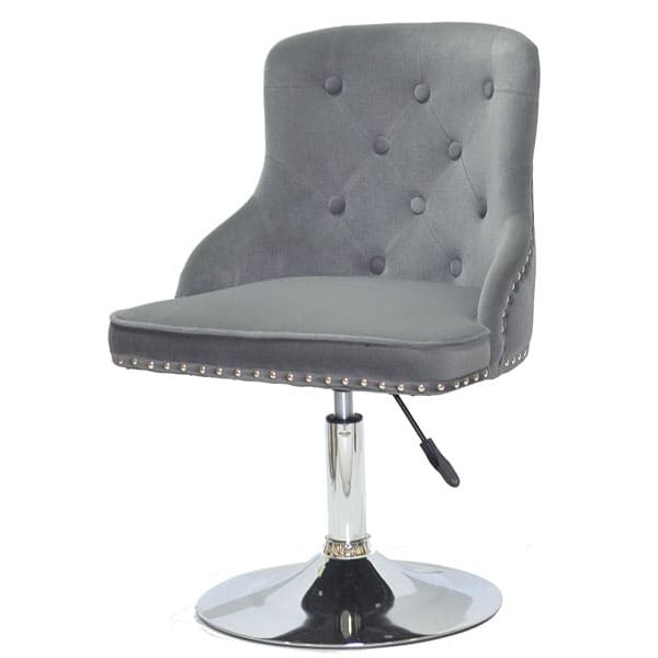 Стілець Onder Mebli OLIMP CH-BASE Сірий B-1004 Оксамит-1