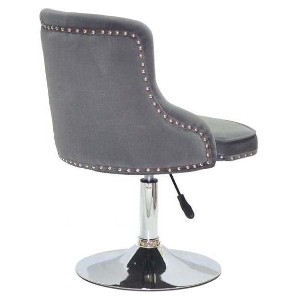 Стілець Onder Mebli OLIMP CH-BASE Сірий B-1004 Оксамит-2