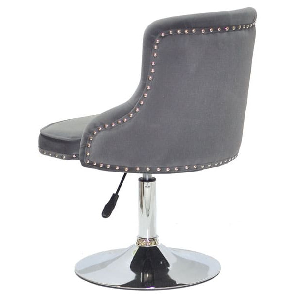 Стілець Onder Mebli OLIMP CH-BASE Сірий B-1004 Оксамит-3