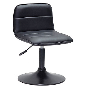 Стілець Onder Mebli REAL BK-BASE Чорний Екошкіра