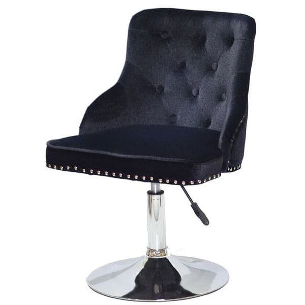 Стілець Onder Mebli OLIMP CH-BASE Чорний B-1011 Оксамит-1