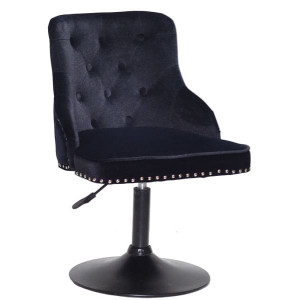 Стілець Onder Mebli OLIMP BK-BASE Чорний B-1011 Оксамит