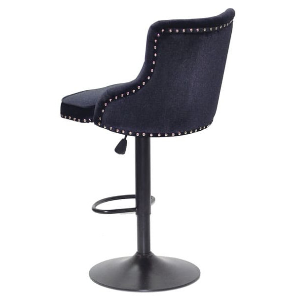 Барний стілець Onder Mebli OLIMP BAR BK-BASE Чорний B-1011 Оксамит-3