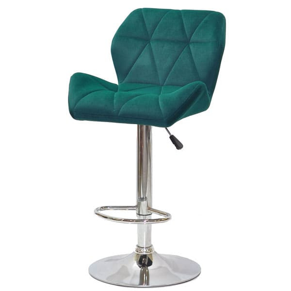 Барний стілець Onder Mebli PARIS BAR CH-BASE Зелений B-1003 Оксамит-1