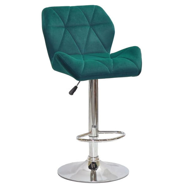 Барний стілець Onder Mebli PARIS BAR CH-BASE Зелений B-1003 Оксамит-0