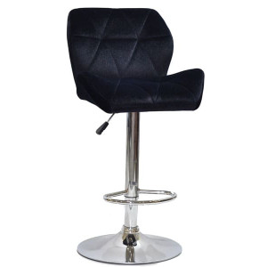 Барний стілець Onder Mebli PARIS BAR CH-BASE Чорний B-1011 Оксамит