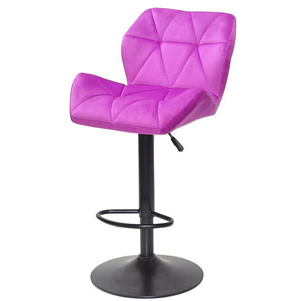 Барний стілець Onder Mebli PARIS BAR BK-BASE Бузок B-1022 Оксамит-1