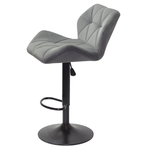 Барний стілець Onder Mebli PARIS BAR BK-BASE Сірий B-1004 Оксамит-3
