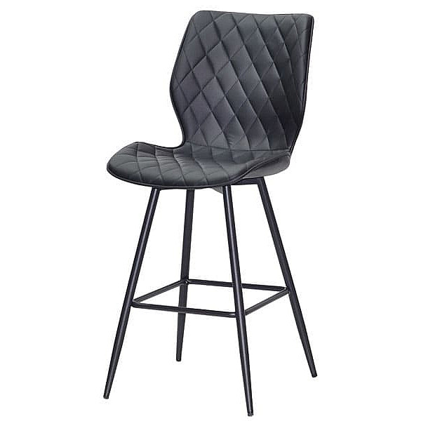 Напівбарний стілець Onder Mebli Toni BAR 65-ML Чорний Екошкіра-1