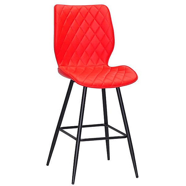 Полубарный стул Onder Mebli Toni BAR 65-ML Красный 1007 Экокожа-0