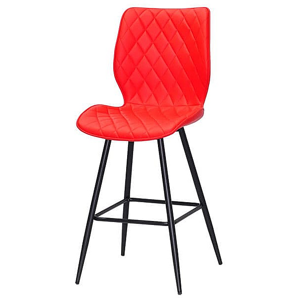 Полубарный стул Onder Mebli Toni BAR 65-ML Красный 1007 Экокожа-1