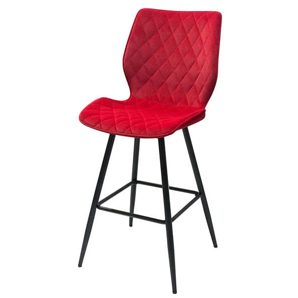 Полубарный стул Onder Mebli Toni BAR 65-ML Красный B-1016 Бархат-1