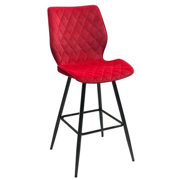 Полубарный стул Onder Mebli Toni BAR 65-ML Красный B-1016 Бархат-0
