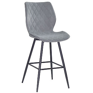 Полубарный стул Onder Mebli Toni BAR 65-ML Серый B-1004 Бархат